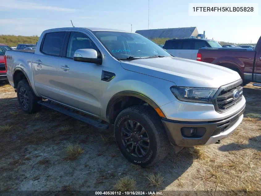 2019 Ford Ranger Lariat VIN: 1FTER4FH5KLB05828 Lot: 40536112