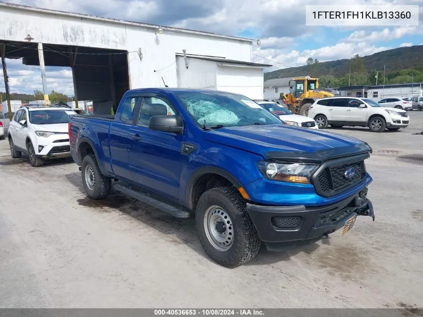 2019 Ford Ranger Xl VIN: 1FTER1FH1KLB13360 Lot: 40536653