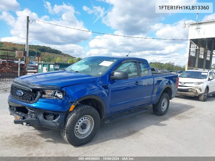 2019 Ford Ranger Xl VIN: 1FTER1FH1KLB13360 Lot: 40536653