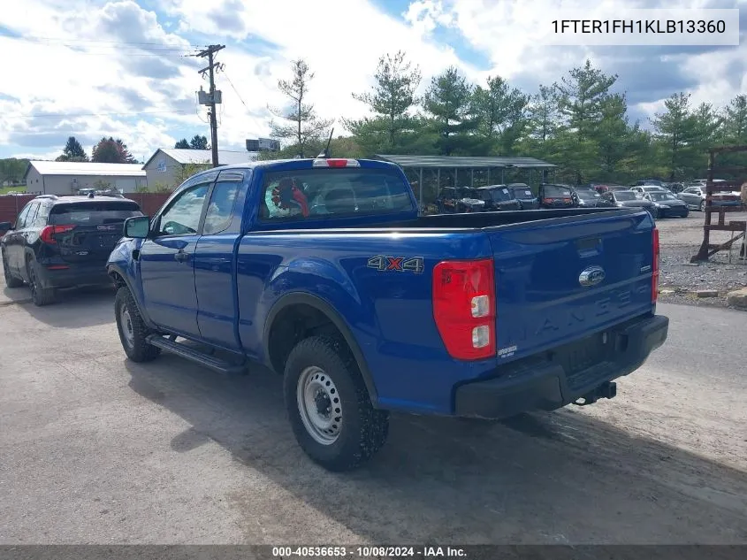 2019 Ford Ranger Xl VIN: 1FTER1FH1KLB13360 Lot: 40536653