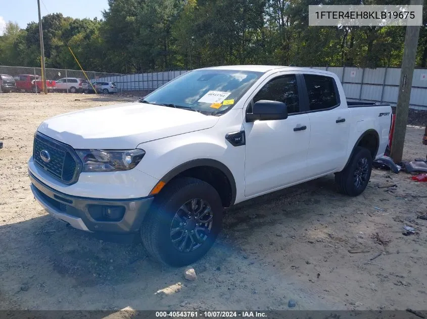 2019 Ford Ranger Xlt VIN: 1FTER4EH8KLB19675 Lot: 40543761