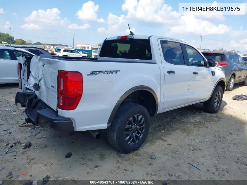 2019 Ford Ranger Xlt VIN: 1FTER4EH8KLB19675 Lot: 40543761