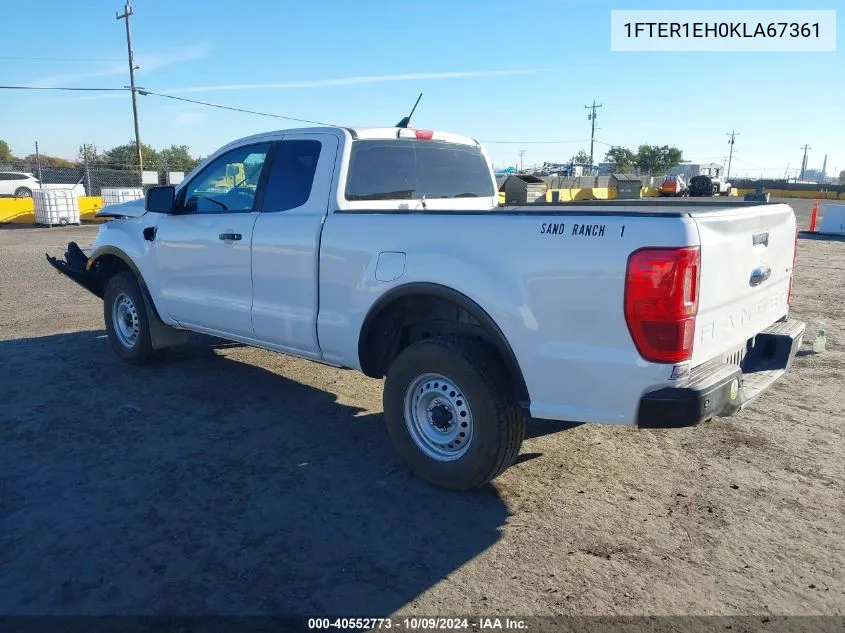 2019 Ford Ranger Xl/Xlt/Lariat VIN: 1FTER1EH0KLA67361 Lot: 40552773