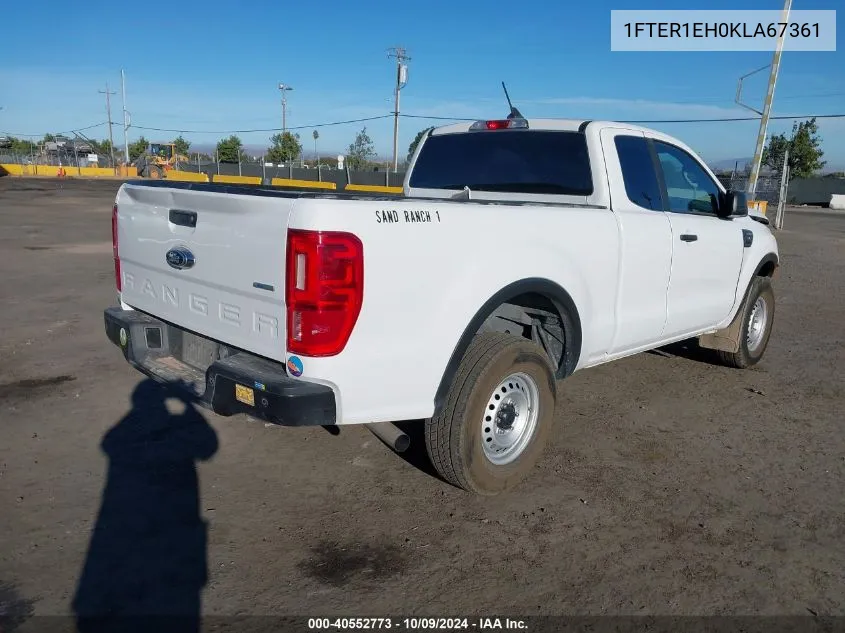 2019 Ford Ranger Xl/Xlt/Lariat VIN: 1FTER1EH0KLA67361 Lot: 40552773