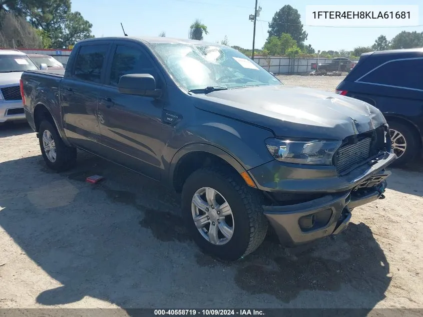 2019 Ford Ranger Xlt VIN: 1FTER4EH8KLA61681 Lot: 40558719