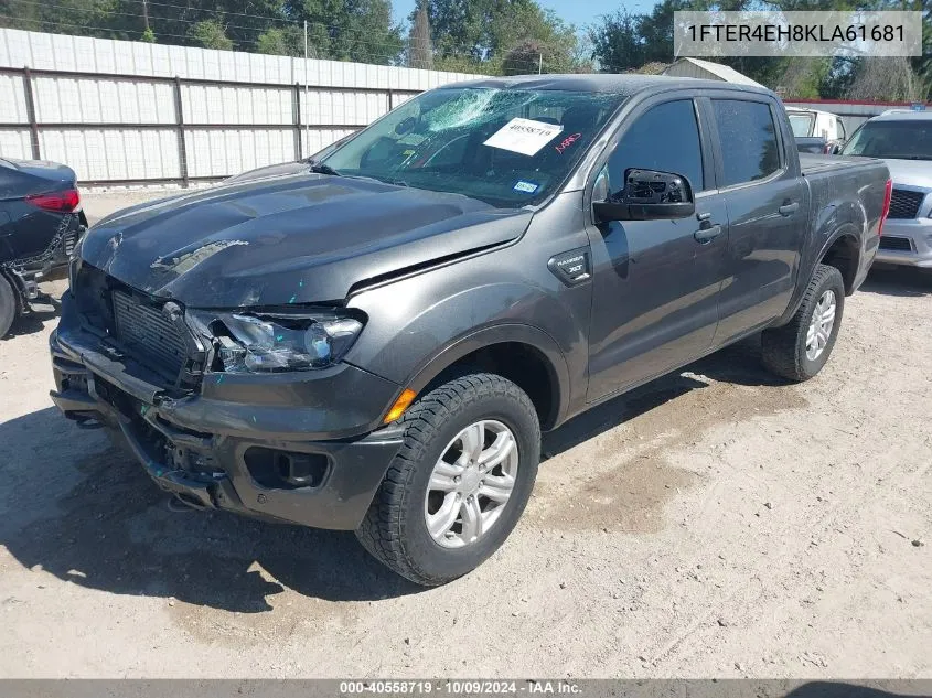 2019 Ford Ranger Xlt VIN: 1FTER4EH8KLA61681 Lot: 40558719