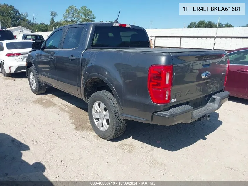 2019 Ford Ranger Xlt VIN: 1FTER4EH8KLA61681 Lot: 40558719