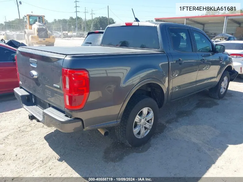 2019 Ford Ranger Xlt VIN: 1FTER4EH8KLA61681 Lot: 40558719