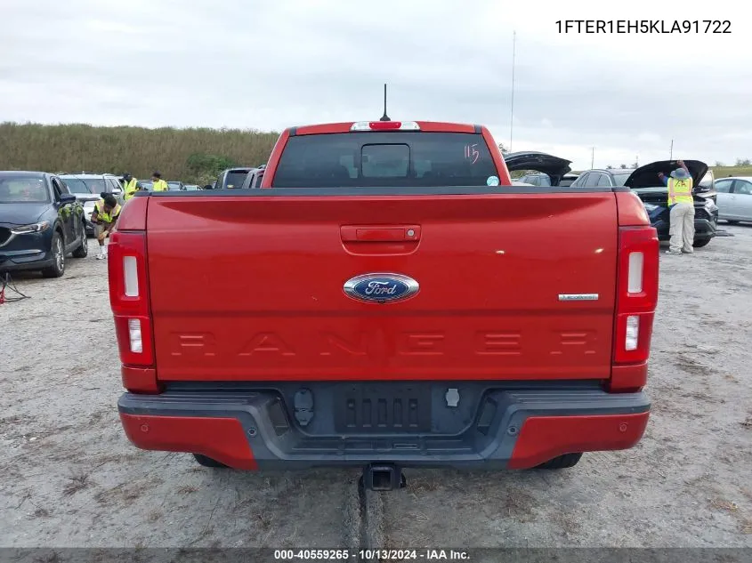 2019 Ford Ranger Xl/Xlt/Lariat VIN: 1FTER1EH5KLA91722 Lot: 40559265