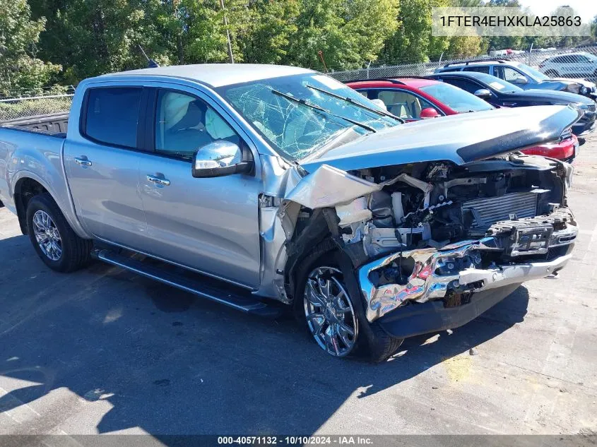 2019 Ford Ranger Lariat VIN: 1FTER4EHXKLA25863 Lot: 40571132