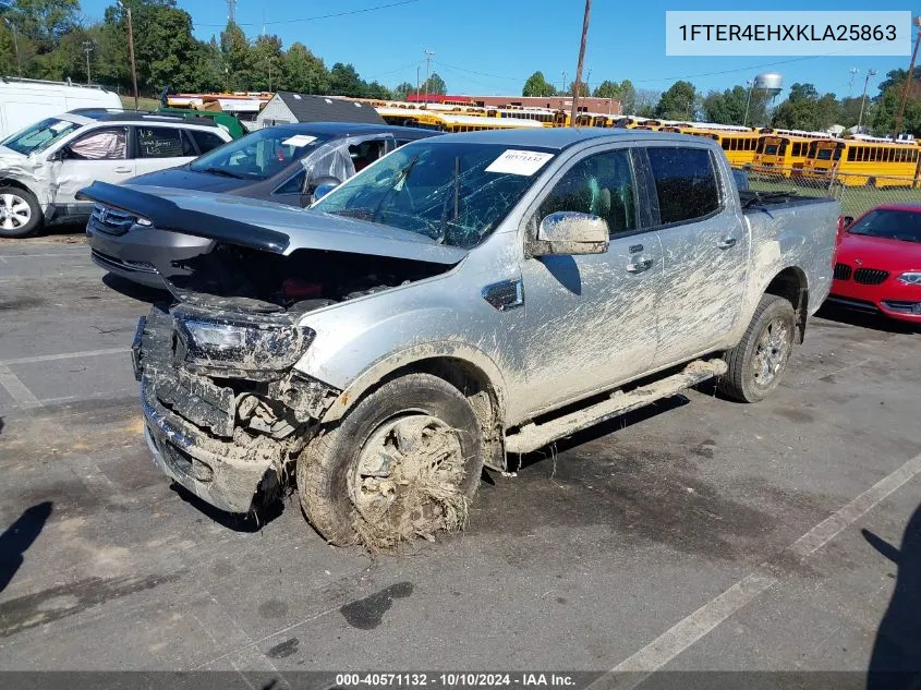 2019 Ford Ranger Lariat VIN: 1FTER4EHXKLA25863 Lot: 40571132