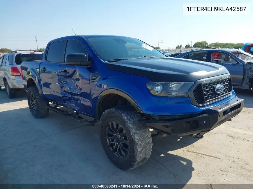 2019 Ford Ranger Xlt VIN: 1FTER4EH9KLA42587 Lot: 40593241