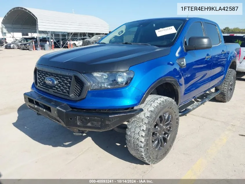 2019 Ford Ranger Xlt VIN: 1FTER4EH9KLA42587 Lot: 40593241