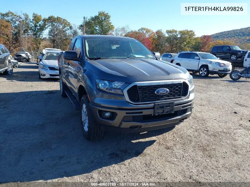 2019 Ford Ranger Xlt VIN: 1FTER1FH4KLA99826 Lot: 40603789