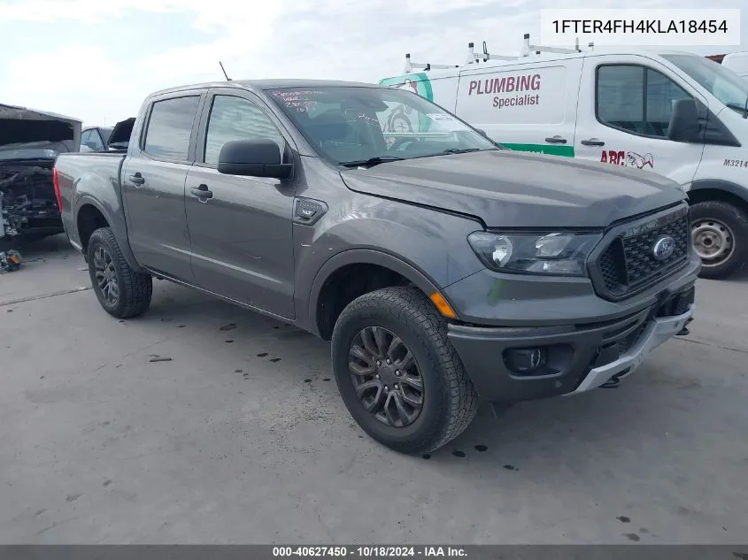 2019 Ford Ranger Xlt VIN: 1FTER4FH4KLA18454 Lot: 40627450