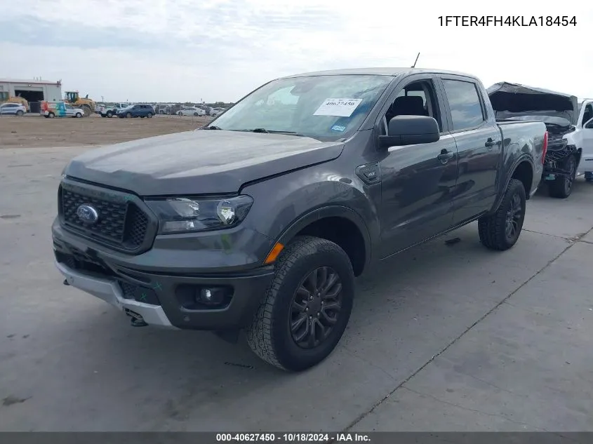 2019 Ford Ranger Xlt VIN: 1FTER4FH4KLA18454 Lot: 40627450