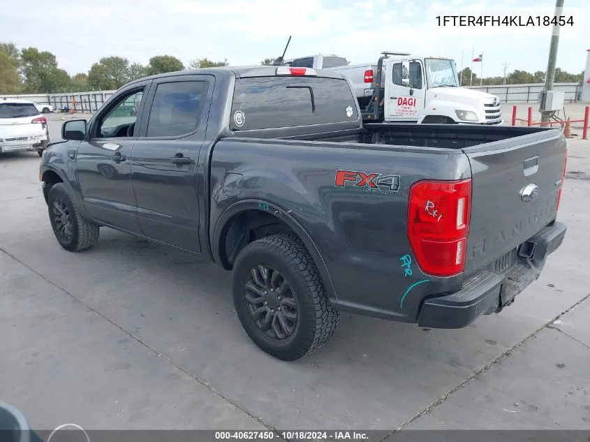 2019 Ford Ranger Xlt VIN: 1FTER4FH4KLA18454 Lot: 40627450