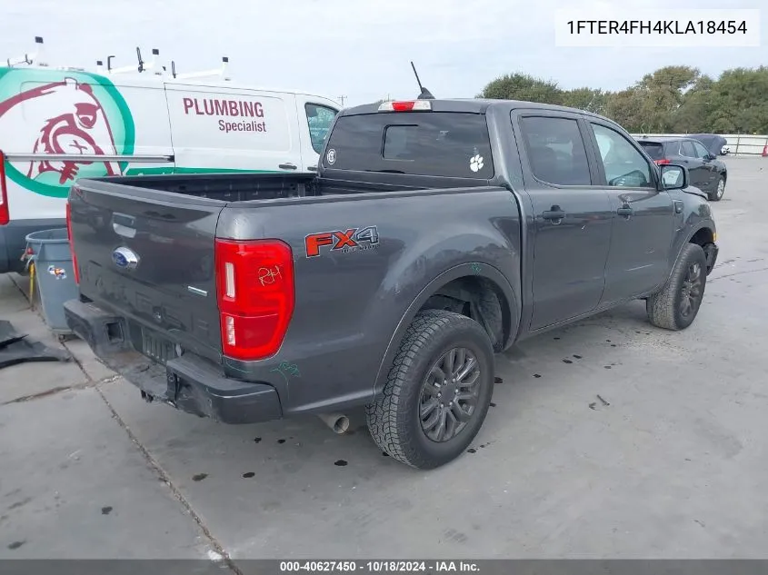 2019 Ford Ranger Xlt VIN: 1FTER4FH4KLA18454 Lot: 40627450