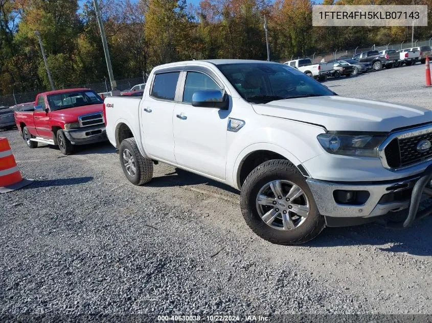 2019 Ford Ranger Xlt VIN: 1FTER4FH5KLB07143 Lot: 40630038