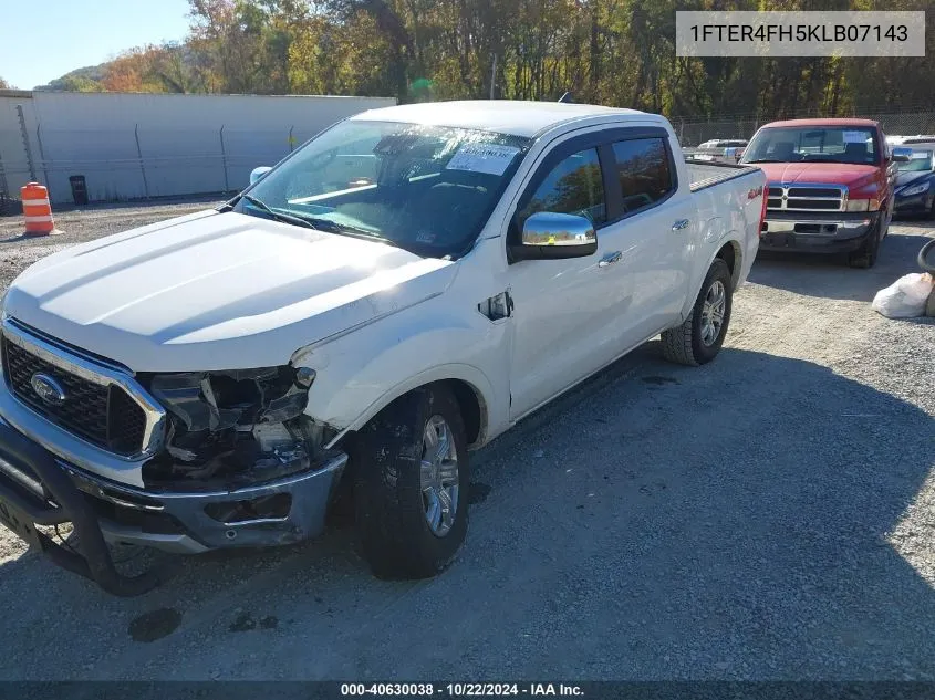 2019 Ford Ranger Xlt VIN: 1FTER4FH5KLB07143 Lot: 40630038