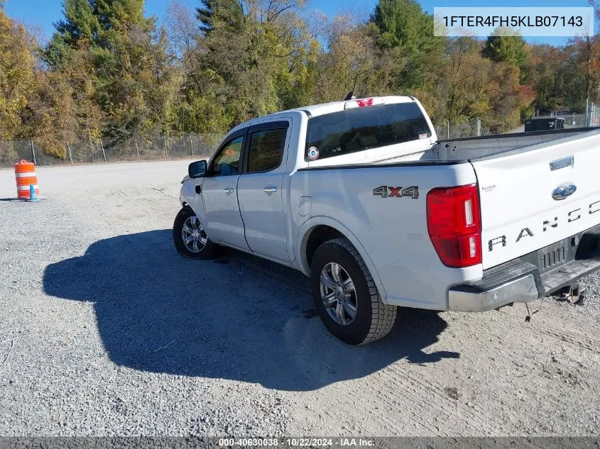 2019 Ford Ranger Xlt VIN: 1FTER4FH5KLB07143 Lot: 40630038