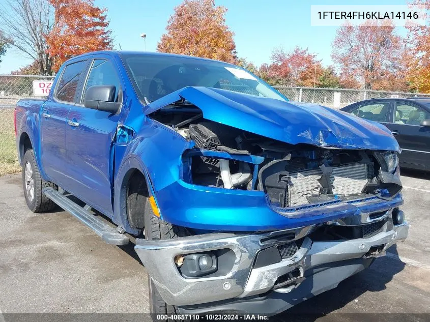 2019 Ford Ranger Xlt VIN: 1FTER4FH6KLA14146 Lot: 40657110