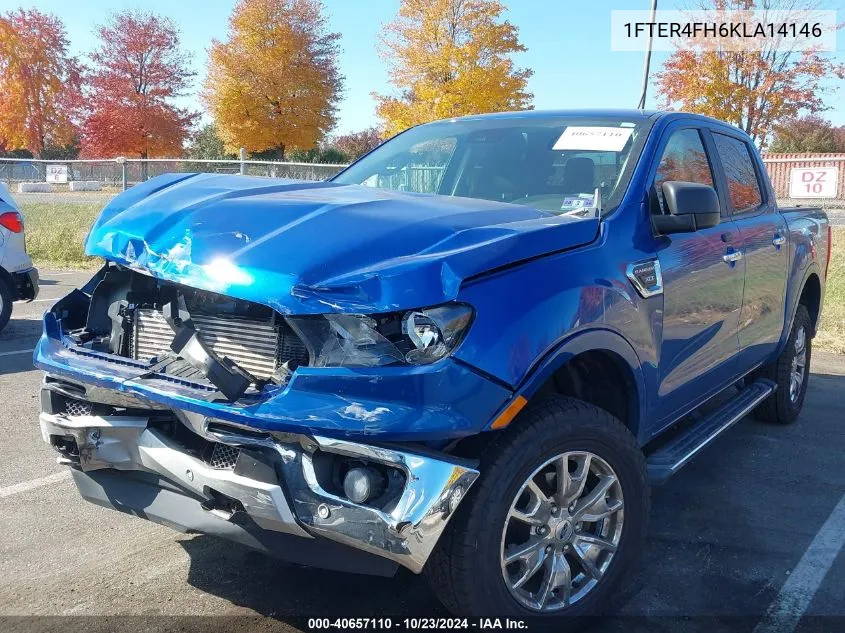 2019 Ford Ranger Xlt VIN: 1FTER4FH6KLA14146 Lot: 40657110