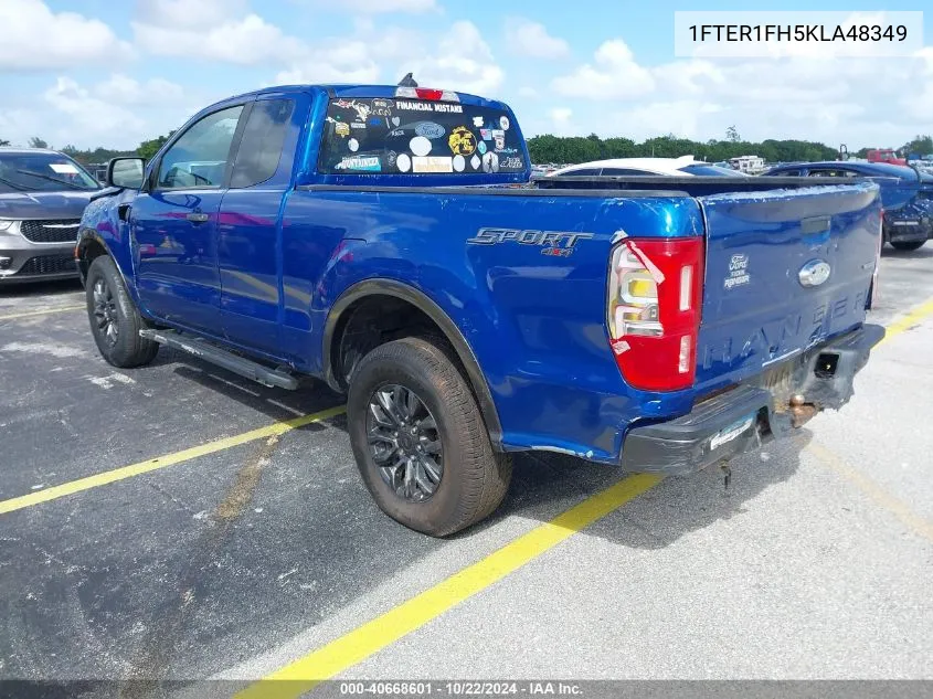 2019 Ford Ranger Xlt VIN: 1FTER1FH5KLA48349 Lot: 40668601