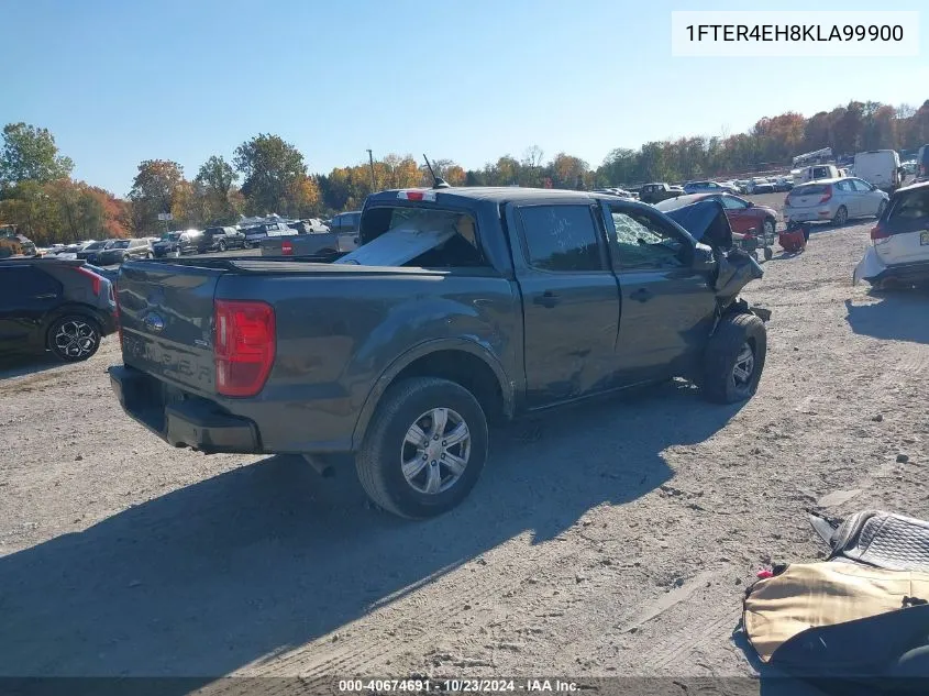 2019 Ford Ranger Xlt VIN: 1FTER4EH8KLA99900 Lot: 40674691