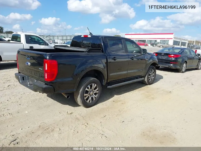 2019 Ford Ranger Lariat VIN: 1FTER4EH6KLA96199 Lot: 40740219