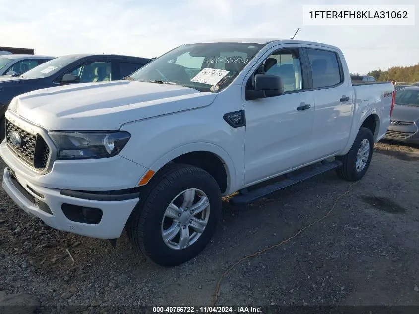 2019 Ford Ranger Xlt VIN: 1FTER4FH8KLA31062 Lot: 40756722