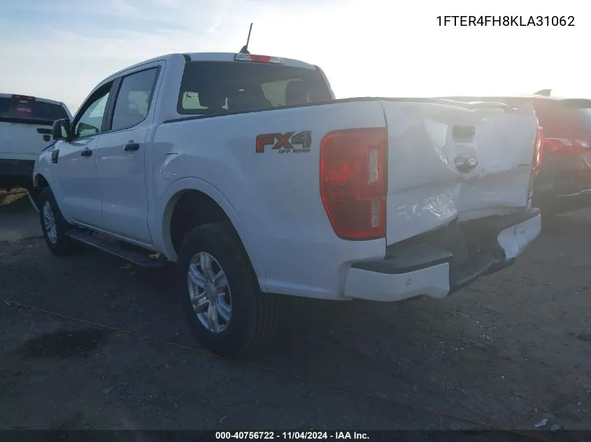 2019 Ford Ranger Xlt VIN: 1FTER4FH8KLA31062 Lot: 40756722