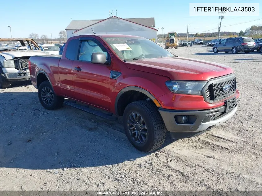 2019 Ford Ranger Xlt VIN: 1FTER1FH8KLA43503 Lot: 40764737