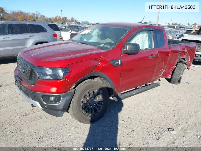 2019 Ford Ranger Xlt VIN: 1FTER1FH8KLA43503 Lot: 40764737