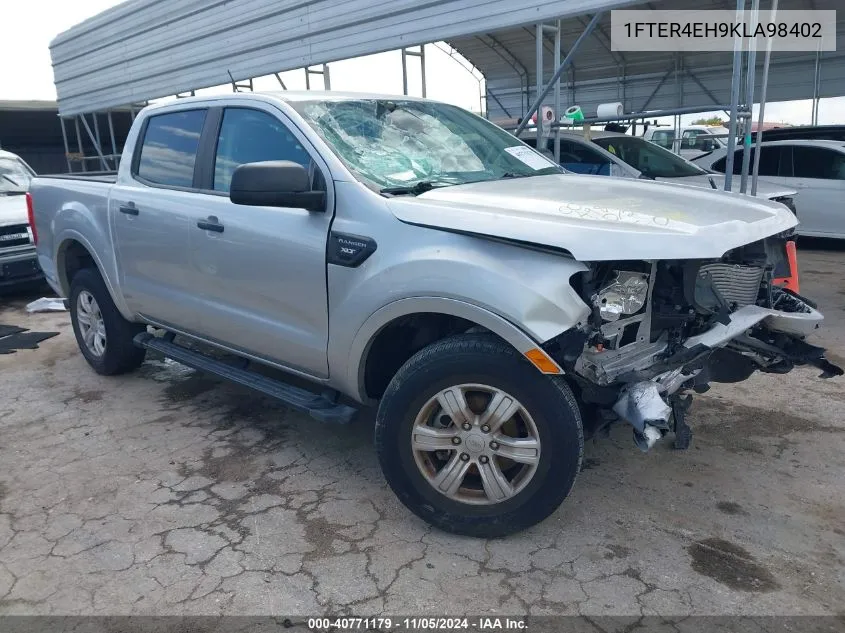 2019 Ford Ranger Xlt VIN: 1FTER4EH9KLA98402 Lot: 40771179