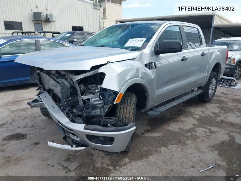 2019 Ford Ranger Xlt VIN: 1FTER4EH9KLA98402 Lot: 40771179