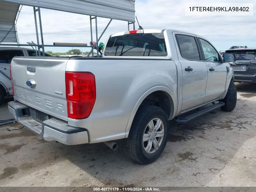 2019 Ford Ranger Xlt VIN: 1FTER4EH9KLA98402 Lot: 40771179