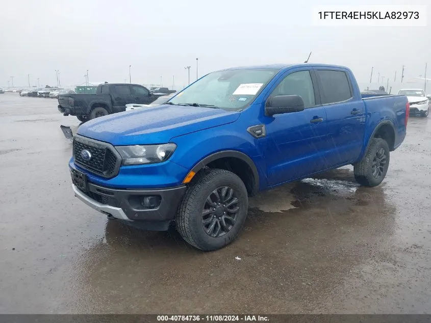 2019 Ford Ranger Xlt VIN: 1FTER4EH5KLA82973 Lot: 40784736