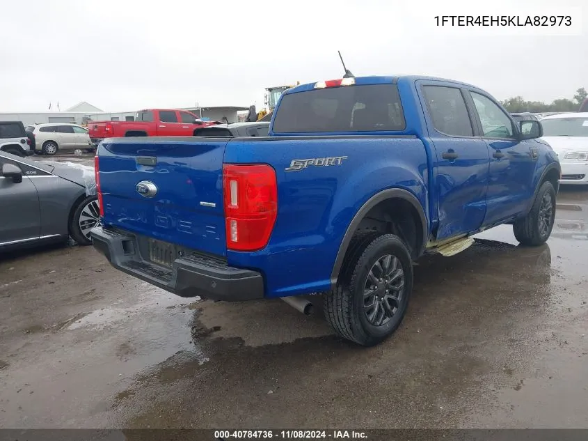 2019 Ford Ranger Xlt VIN: 1FTER4EH5KLA82973 Lot: 40784736