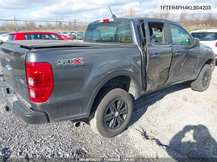 2019 Ford Ranger Xl VIN: 1FTER4FH4KLB04203 Lot: 40786221