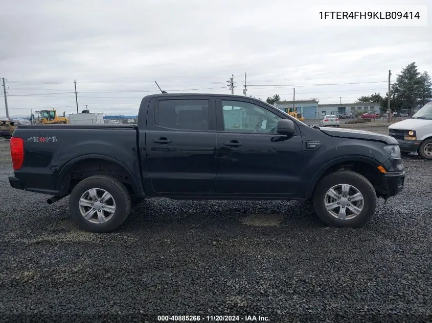 2019 Ford Ranger Xlt VIN: 1FTER4FH9KLB09414 Lot: 40885266