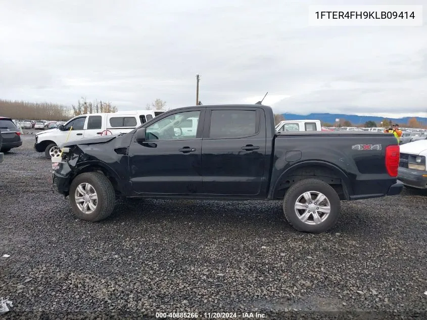 2019 Ford Ranger Xlt VIN: 1FTER4FH9KLB09414 Lot: 40885266