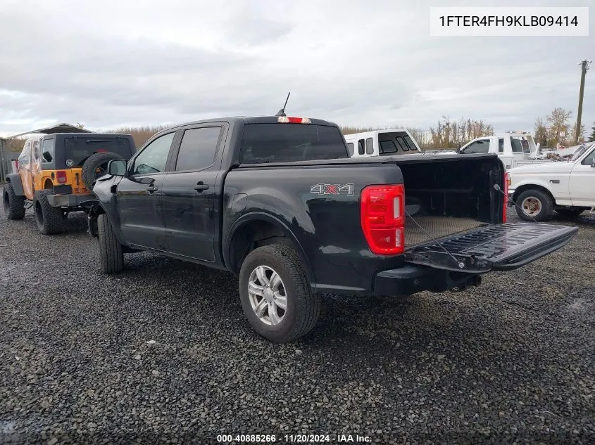 2019 Ford Ranger Xlt VIN: 1FTER4FH9KLB09414 Lot: 40885266