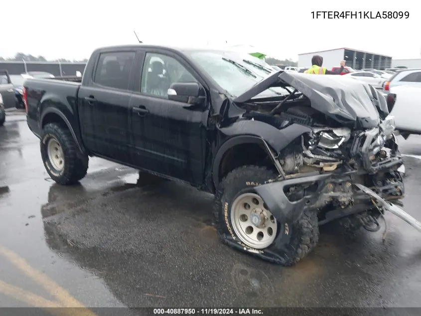 2019 Ford Ranger Lariat VIN: 1FTER4FH1KLA58099 Lot: 40887950