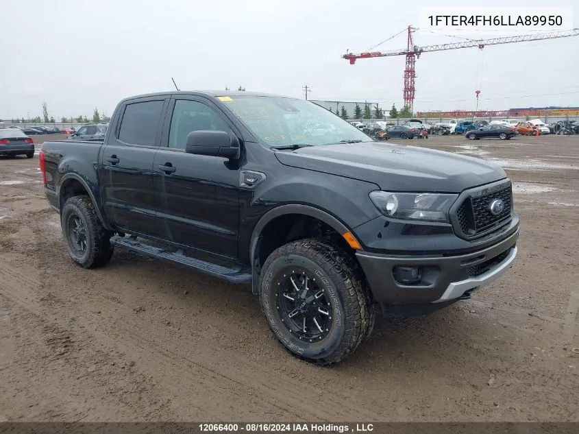 2020 Ford Ranger Xl/Xlt/Lariat VIN: 1FTER4FH6LLA89950 Lot: 12066400