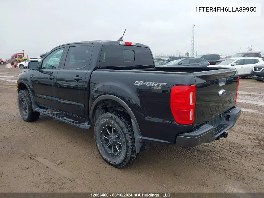 2020 Ford Ranger Xl/Xlt/Lariat VIN: 1FTER4FH6LLA89950 Lot: 12066400