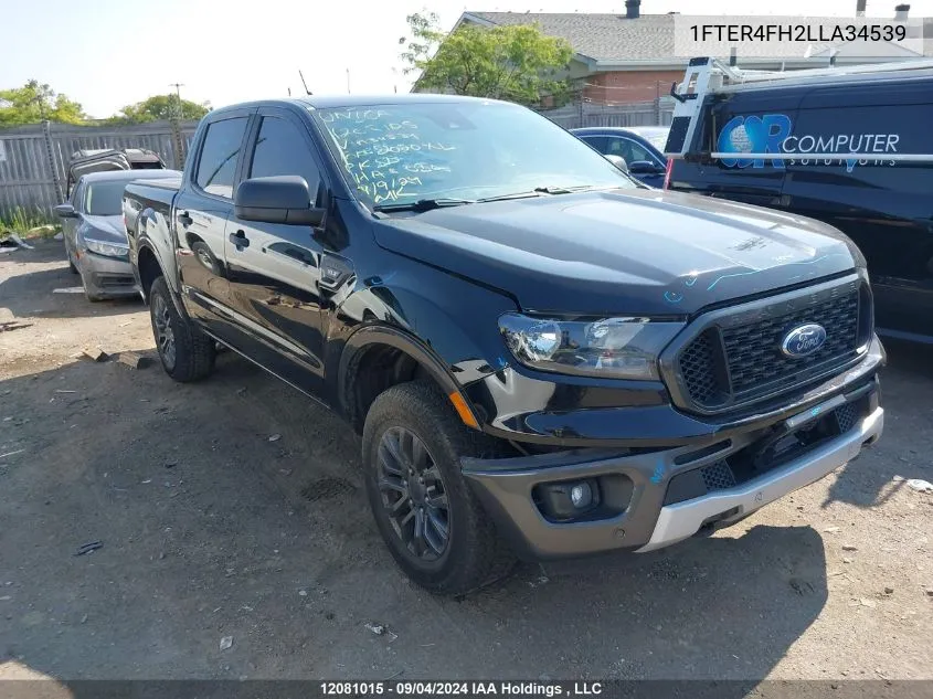 2020 Ford Ranger Xl/Xlt/Lariat VIN: 1FTER4FH2LLA34539 Lot: 12081015