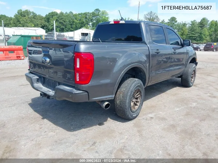 2020 Ford Ranger Xlt VIN: 1FTER4EH0LLA75687 Lot: 39923523