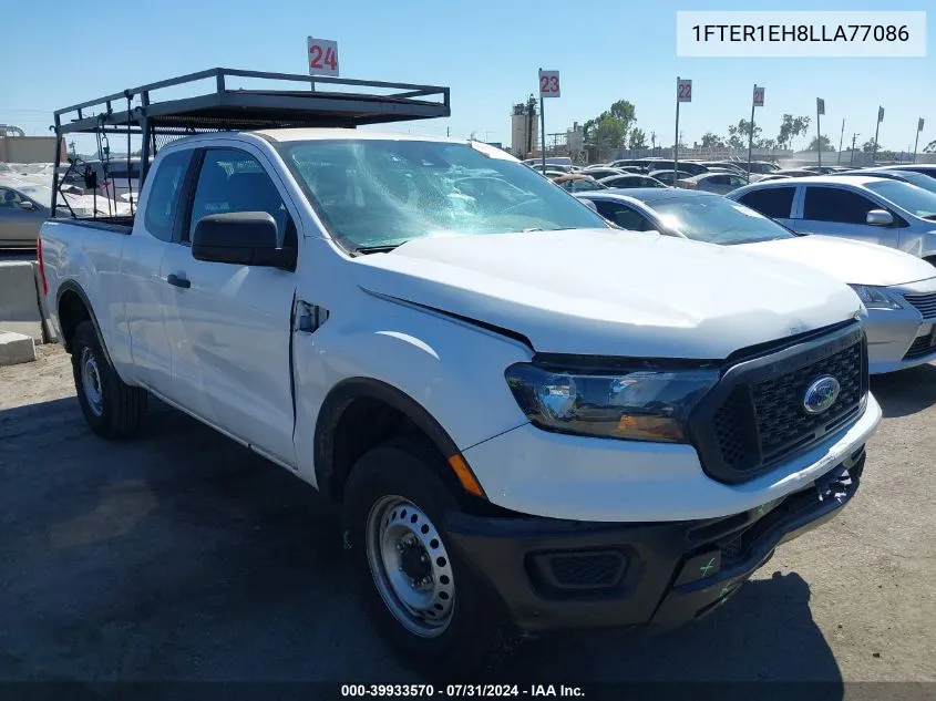 2020 Ford Ranger Xl VIN: 1FTER1EH8LLA77086 Lot: 39933570