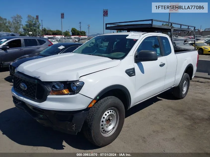 2020 Ford Ranger Xl VIN: 1FTER1EH8LLA77086 Lot: 39933570